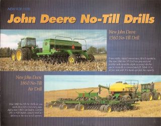 Farm Implement Brochure   John Deere   1560 1860   No Till Drill 