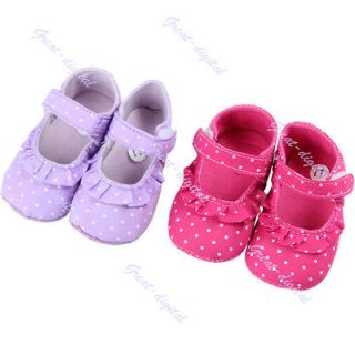  Baby Dots Lace Crib Soft Bottom Kid Shoes Birthday Party Infant Shoe