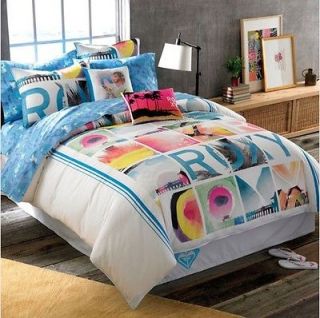 ROXY Room 7pc VIBE Complete Queen Duvet Set Sheet setNIP