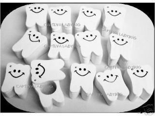 TOOTH FAIRY KEEPSAKE BOXES Tooth Shaped Wooden 12PC LOT