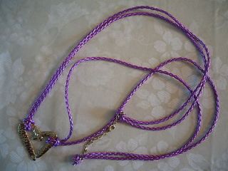 Beautiful New Zumba Heart Wrap Necklace/Brace​let, Purple, Fast 