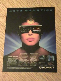 1988 PIONEER CAR STEREO ADVERTISEMENT KEX M700 CD CHANGER EAROTICA AD 
