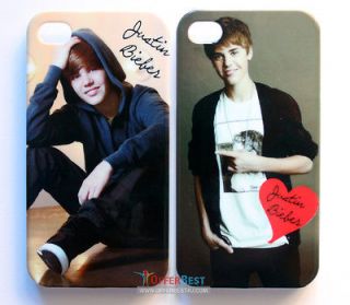  Justin Bieber Stylish Case cover For iphone 4 4S KISS JUSTIN BIEBER 