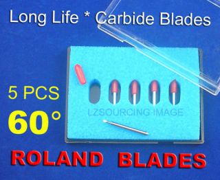 5pc 60° roland cutting plotter vinyl cutter blade knife