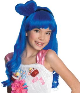   California Girls Gurls Costume Heart Blue Wig Child with Heart Attach