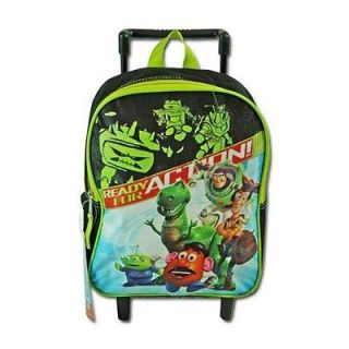   Toy Story Buzz , Woody 12 Inch Rolling Kids Toddler Wheeled Backpack