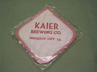 Kaier Brewing Company, Mahanoy City, PA Pot Holder, New Old Stock