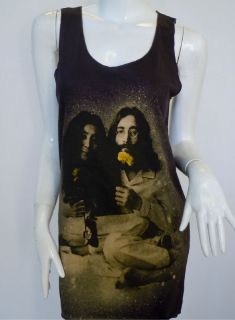 John Lennon Yoko Ono T Shirt Tank Top Vest Men Women One Size Fit up 