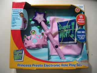 Super Why Princess Presto Electronic Role Play Set, Brand New and 
