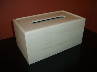 Unfinished Wood Tissue Box Cover Kleenex 200 count box
