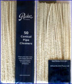 50 PARKER DUNHILL TAPERED CONICAL CHENILLE PIPE CLEANERS ★