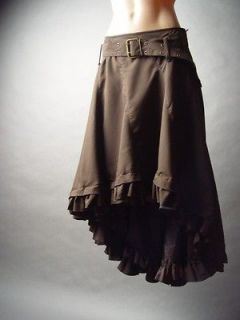 Western Steampunk Victorian Prairie Riding Long Tail Hem Petticoat 