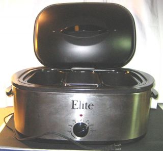 ELITE PLATINUM MAXI MATIC MDL ERO 210BK 18 QT ELECTRIC ROASTER 