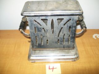   ELECTRAHOT MFG CO. TOASTER #48 FLAPPER STYLE KITCHEN TOAST SILVER