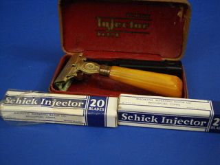 Schick Injector Razor with Blades, Case and Injector Key