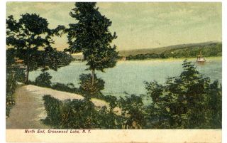 Greenwood Lake NY   NORTH END ON LAKESIDE   Postcard