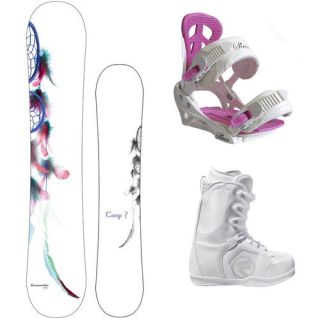NEW 2013 Dreamcatcher Snowboard Package + Flow Boots + Siren Leaf 