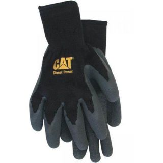   of Cat Diesel Power Yard/Mechanic Gloves w/ Latex Palm/String Knit