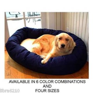   Majestic Pet Dog Bagel Style Bed 2 TONED SMALL MEDIUM LARGE and XL NEW