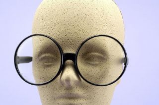 Big Round Black Eye Glasses Costume Accessory NEW