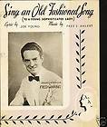 Sing Old Song to a Sophisticated Lady FRED WARING 1935