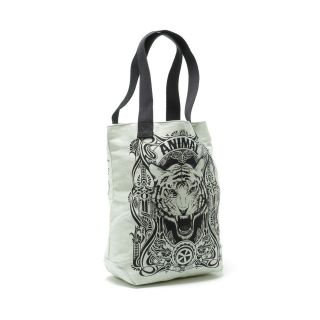   Womens Shoulder Bag Book Bag Shopper Large   Alexa Grey Tiger Print