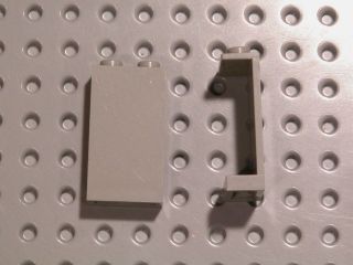 LEGO 2x Light Gray Panel 1 x 2 x 3   Hollow Studs 10030 7140 7142 4482 