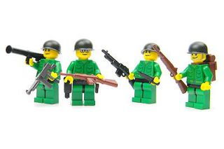 LEGO soldiers WWII US army builder minifigure Squad