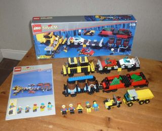 LEGO 9V 9 Volt 2126 Train Cars   100% Complete + BOX + INSTRUCTIONS 