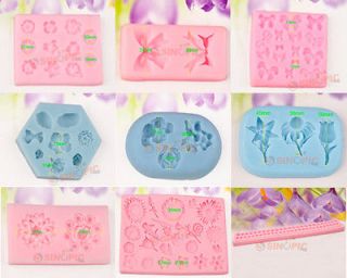 Assorted Flower Silicone Mould for flower sugar paste cake decorating 