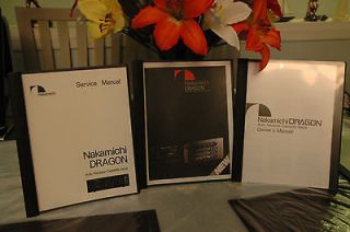 Nakamichi Dragon Owners and Service Manual + Original Color Flyer 