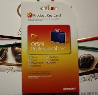   Office 2010 Professional [ Office 2010 professional Product Key Card