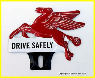 Pegasus Flying Horse License Plate Topper ALUMINUM Drive Safely 