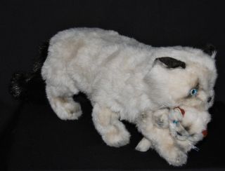   Avanti 1983 By Applause Plush Lifesize Mother Himalayan Cat & Kitten