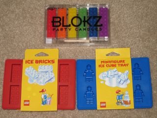 OFFICIAL LEGO Minifigure Brick MOLD Ice Cube Tray BLOKZ Birthday 