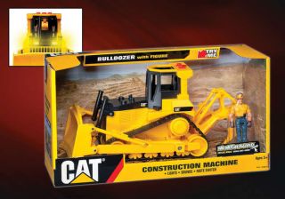 Caterpillar 34672 Cat Bulldozer w/ Lights & Sound & Action Figure 12 