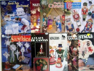 Plastic Canvas CHRISTMAS Railroad Nativity Ornaments ++ Pattern Books 