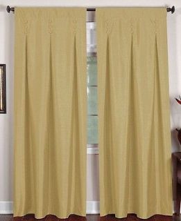 Elrene Home Imperial 26x95 Gold Back Tab Window Panel NEW