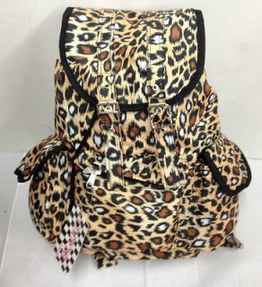 NEW LEOPARD BACKPACK STYLISH LEOPARD PRINT. BEIGE/BROWN/WH​ITE 