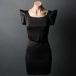 power shoulder dress in Dresses