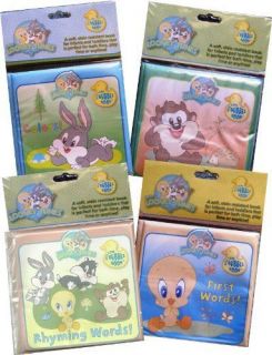 NEW Baby Looney Tunes Bath Tub Books (Set of Four)
