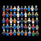   Lot of 10 LEGO Minifigures Figures Men People Minifigs from City Sets
