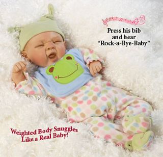 Sleepy Frog – 20 Realistic Baby Doll (Weighted Body) in Vinyl