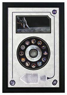NASA Rare Armstrong Celebrate Apollo 11 Commemorative Frame Flown To 