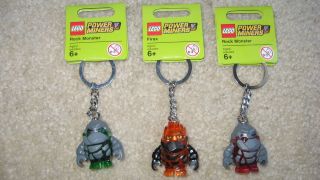 LEGO Power Miners Key Chains Rock Monsters Firax Brand NEW (3)
