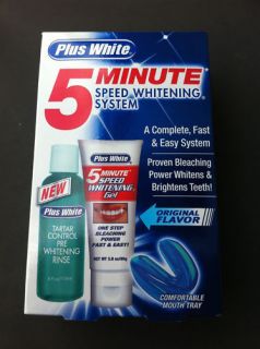 Plus White 5 Minute Speed Whitening System Teeth Kit