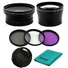   WIDE angle,Macro,2X Telephoto lens filter Kit for camera @ camcorders