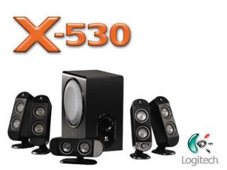 Logitech X 530 5.1 Speaker System with Subwoofer   GOOD CONDITION