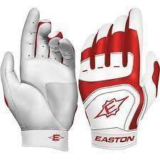  SV12 Pro Medium Red Adult Leather Batting Gloves New In Wrapper 1 Pair