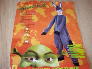 Child Size Medium 8 10 Shrek Donkey Halloween Costume N